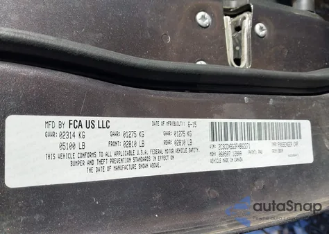 2015 Dodge Charger Se z USA, uszkodzony, nr VIN 2C3CDXBG3FH862271